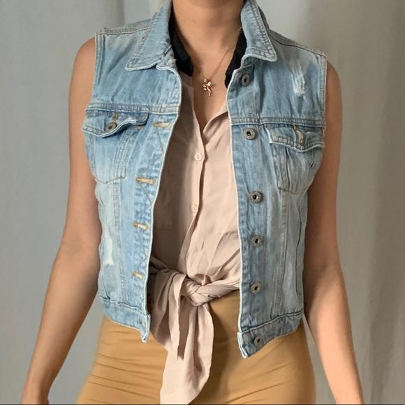 DENIM VEST - Picture 2 of 3